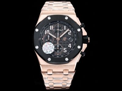 HBF Factory AP Royal Oak Series:26238: Black Steel Case Watch